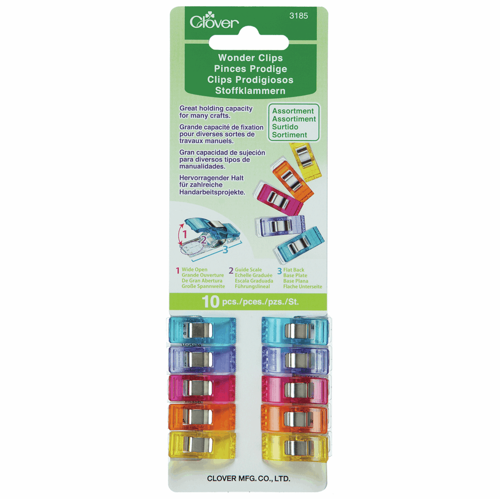 Wonder Clips - Assortment - 10 pcs-Accessories-Jelly Fabrics