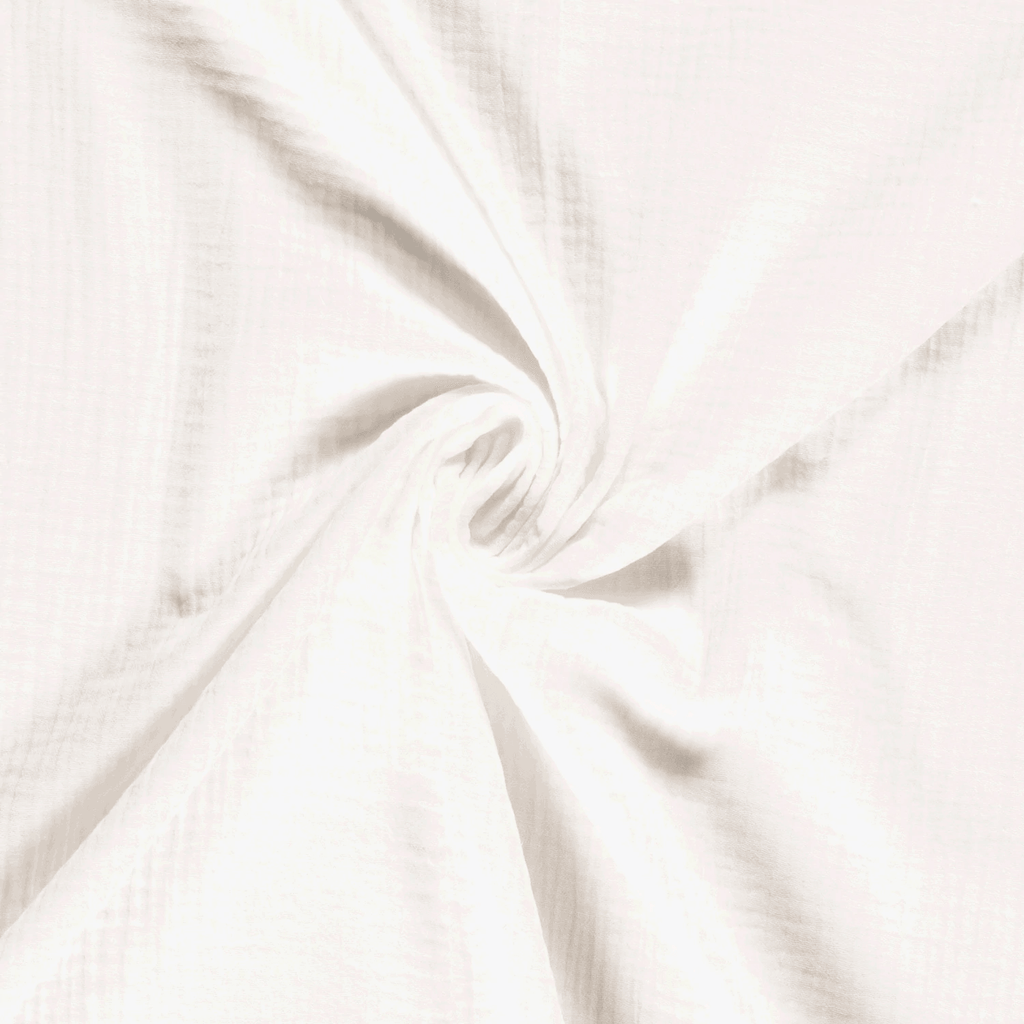 Double Gauze - Off White-Muslin Fabric-Jelly Fabrics