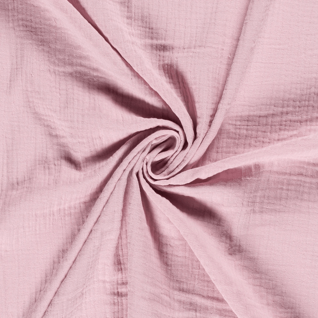 Double Gauze - Old Pink-Muslin Fabric-Jelly Fabrics