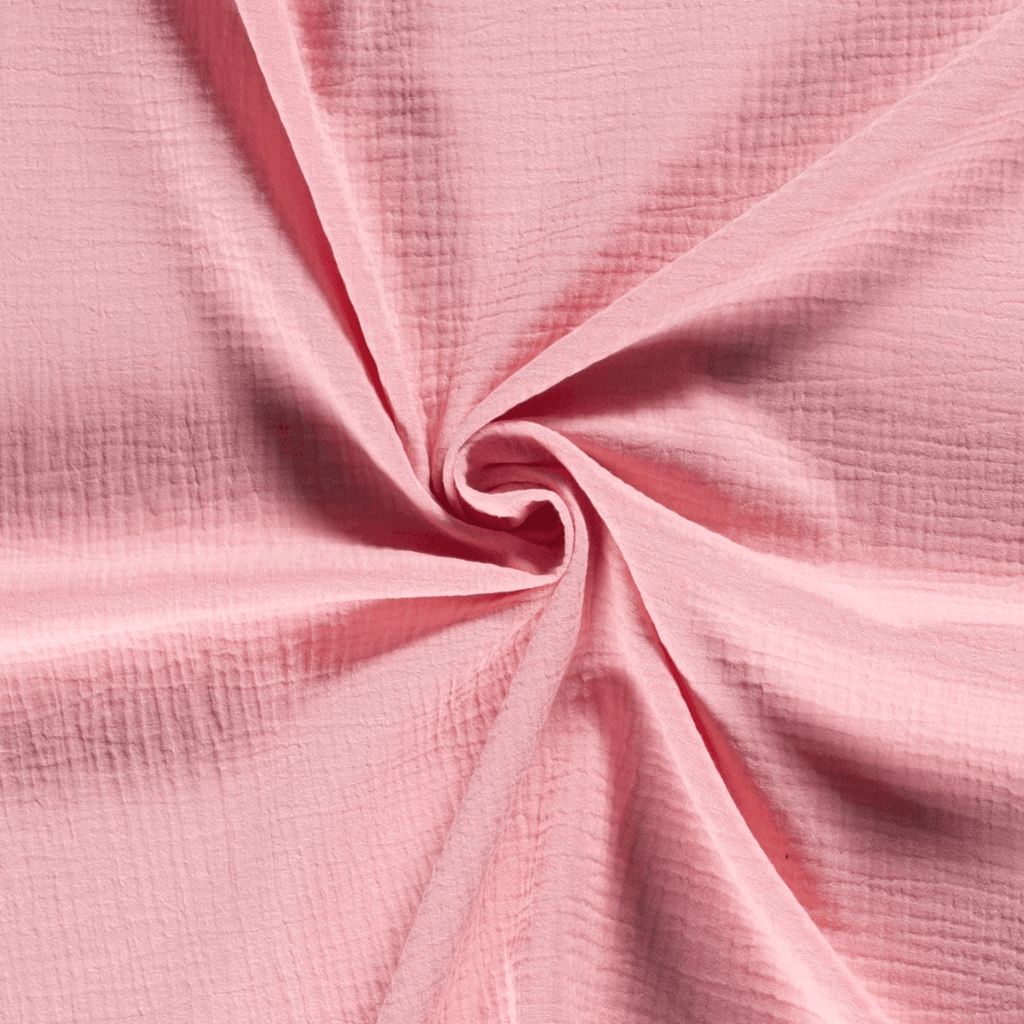 Double Gauze - Pink-Muslin Fabric-Jelly Fabrics