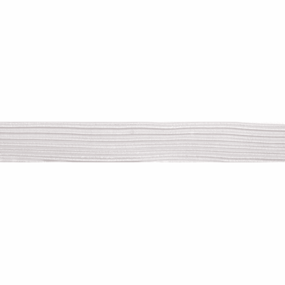 Braided Elastic - 13mm White-Elastic-Jelly Fabrics