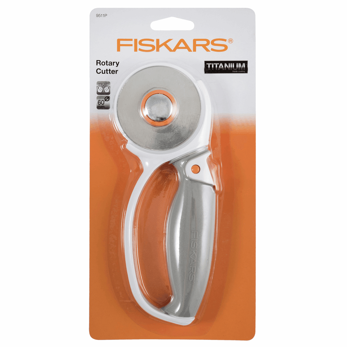 Fiskars Rotary cutter, Titanium: Loop Softgrip®: 45mm-Accessories-Jelly Fabrics