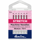 Hemline Sewing Machine Needles - Stretch - Fine 75/11 (pack of 6)-Accessories-Jelly Fabrics