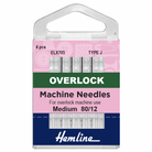 Hemline Overlock/Serger Machine Needles - Type J - Medium 80/12 (4 pieces)-Accessories-Jelly Fabrics