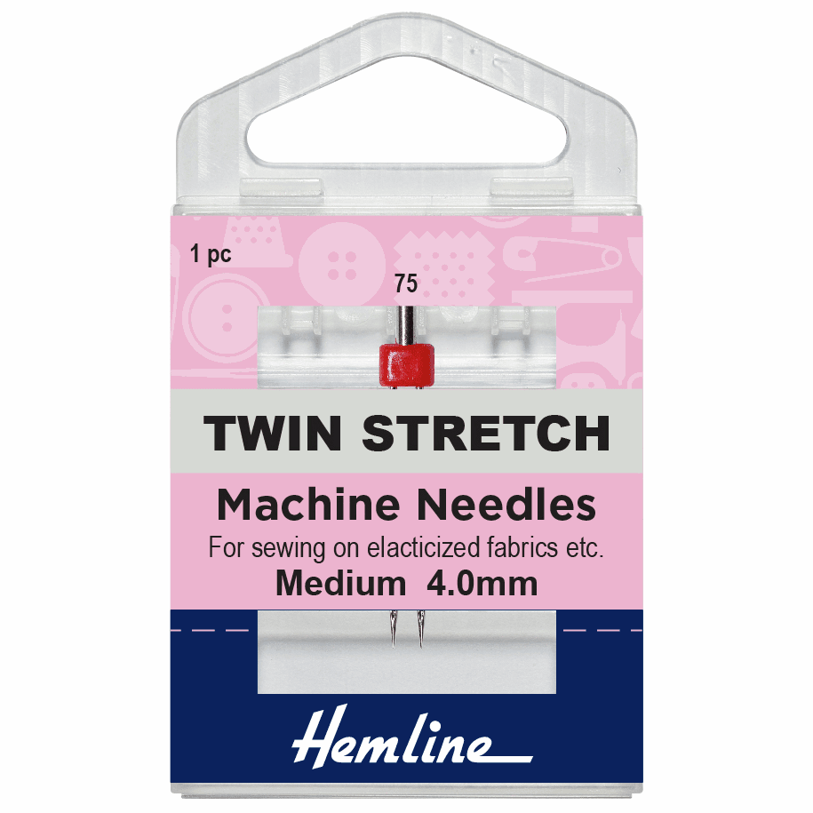 Hemline Sewing Machine Needles - Twin Stretch - 75/11 - 4 mm (1 piece)-Accessories-Jelly Fabrics