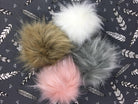 Faux Fur Pom Pom - Pink-Accessories-Jelly Fabrics