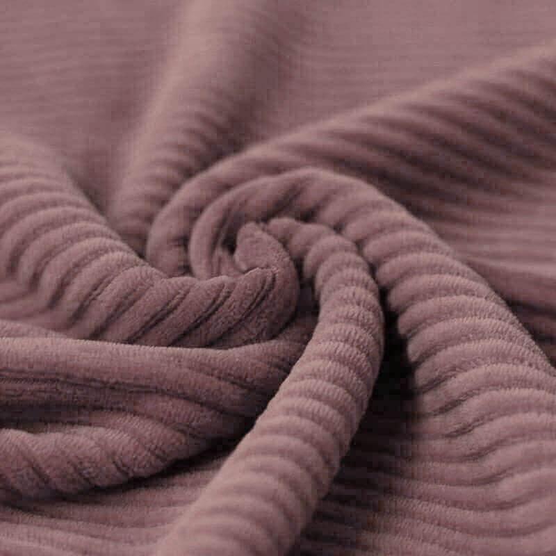 Wide Stretch Corduroy Jersey - Solid Old Mauve-Corduroy-Jelly Fabrics
