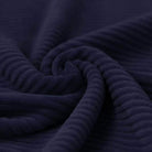 Wide Stretch Corduroy Jersey Fabric - Solid Navy Blue-Corduroy-Jelly Fabrics