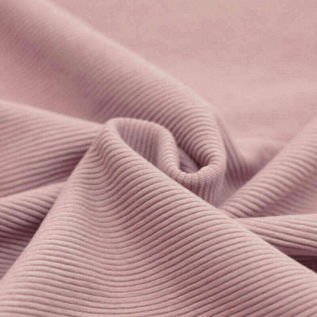 Ribbed Jersey - Nude Pink-Jersey Fabric-Jelly Fabrics