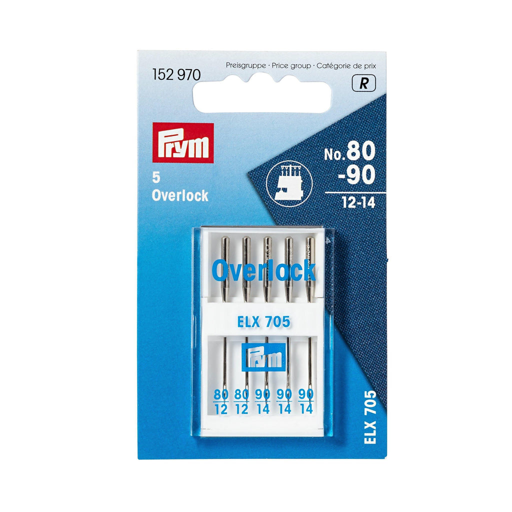 Prym Overlock sewing machine needles, 80-90 (pack of 5)-Accessories-Jelly Fabrics