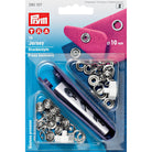 Non-sew 10mm Press Fasteners for Jersey (Silver) and Processing Tool Set-Accessories-Jelly Fabrics