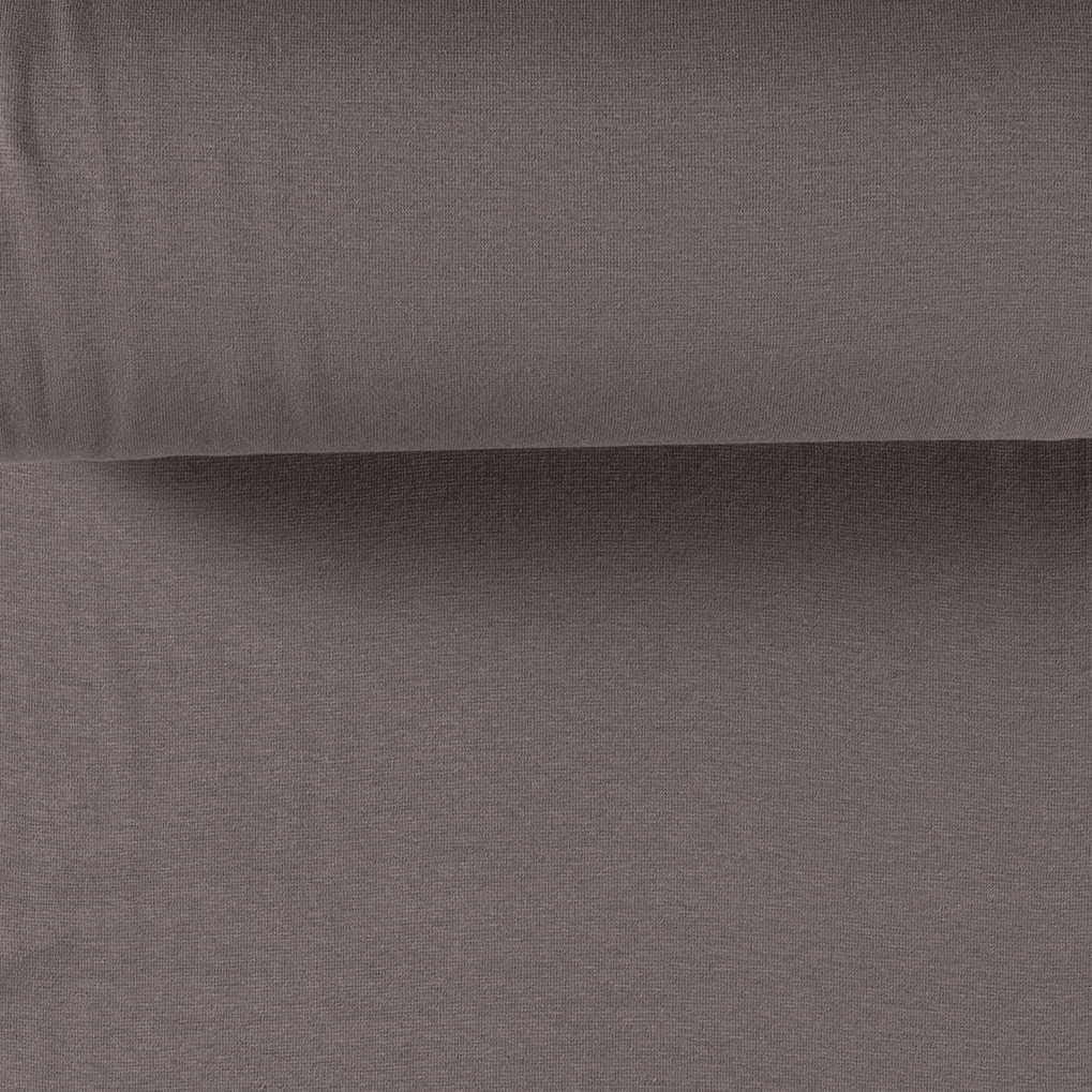 Tubular Ribbing - Dark Taupe-Rib Knit-Jelly Fabrics