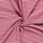Cotton Jersey - Red and White Stripes-Jersey Fabric-Jelly Fabrics