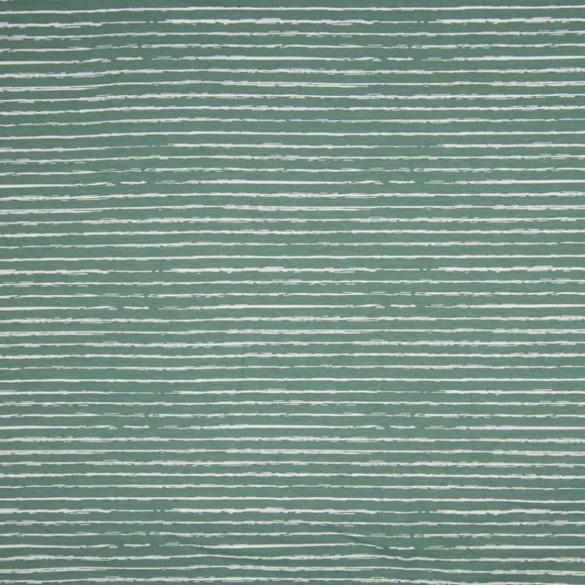 Cotton Jersey - Stripes in Old Green-Jersey Fabric-Jelly Fabrics