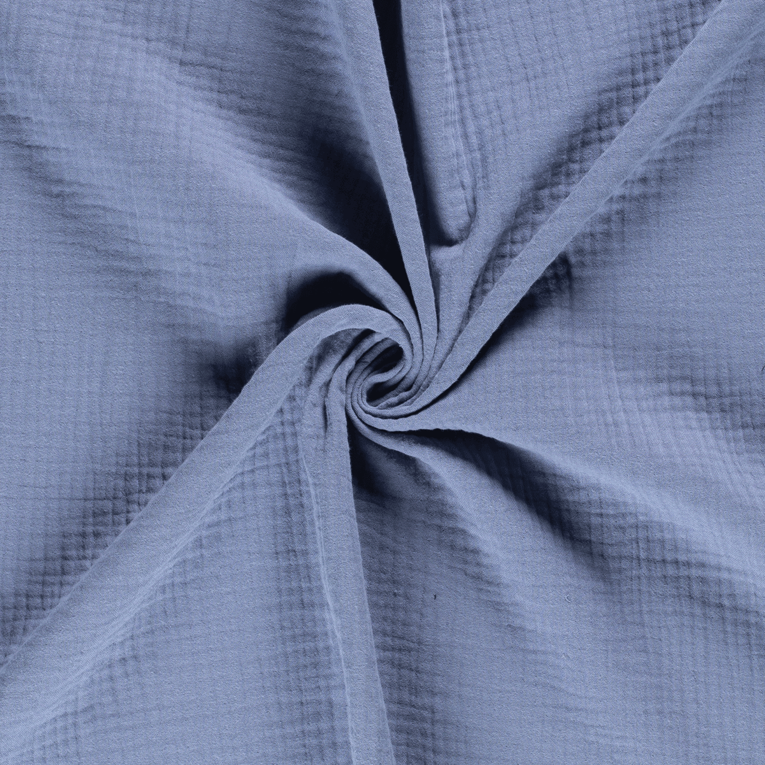 Triple Gauze Fabric - Solid in Indigo Blue-Muslin Fabric-Jelly Fabrics