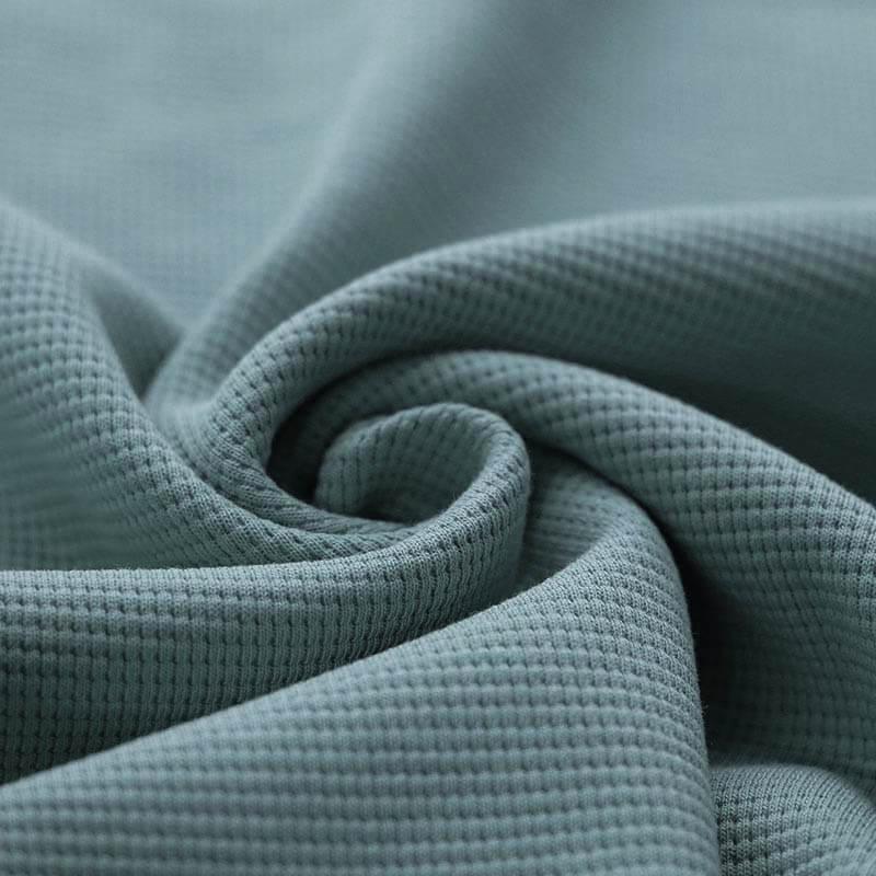 Waffle Knit - Old Green-Jersey Fabric-Jelly Fabrics