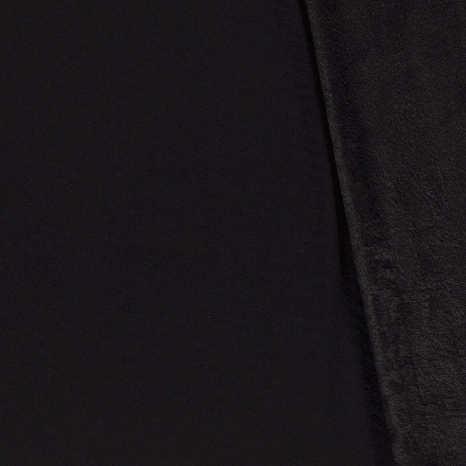 Alpine Fleece - Solid Black-Alpine Fleece-Jelly Fabrics