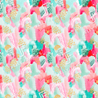 PRE-ORDER!!! - Cotton Jersey - Aurora in Watermelon (due July)-Jersey Fabric-Jelly Fabrics