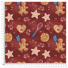 PRE-ORDER!!! - Baking Spirits Bright - Bordeaux (EXCLUSIVE) (due July)-Jersey Fabric-Jelly Fabrics