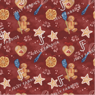 PRE-ORDER!!! - Baking Spirits Bright - Bordeaux (EXCLUSIVE) (due July)-Jersey Fabric-Jelly Fabrics