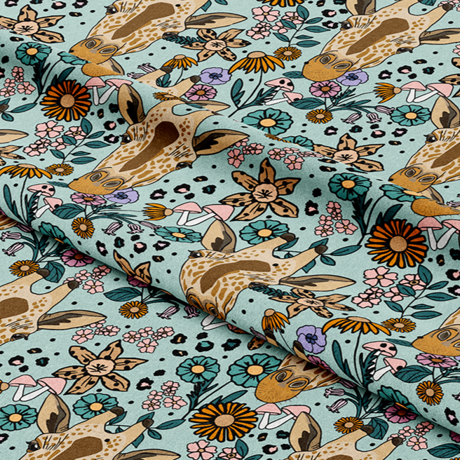 Giraffe jersey best sale fabric
