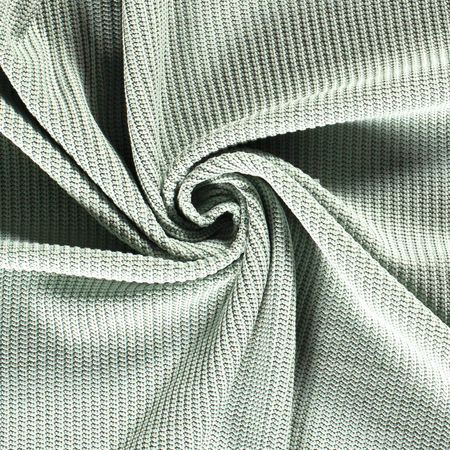 Chunky Knit Fabric - Dusty Mint-Rib Knit-Jelly Fabrics
