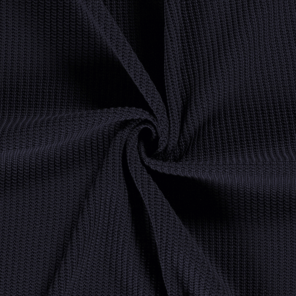 Chunky Knit Fabric - Navy-Rib Knit-Jelly Fabrics