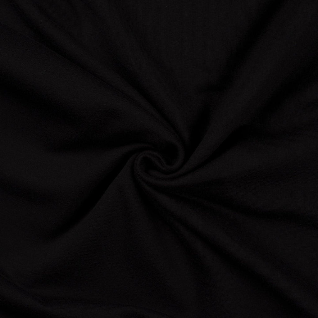 French Terry Loop Back - Black (NEW)-French Terry-Jelly Fabrics