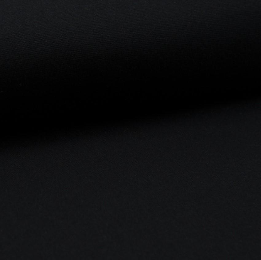 Organic Tubular Ribbing - Black-Organic Rib Knit-Jelly Fabrics