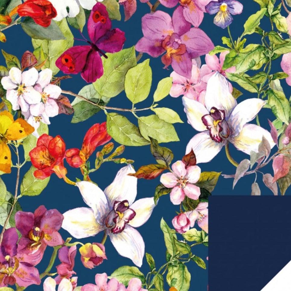 Softshell - Butterflies among Flowers-Fleece-Jelly Fabrics