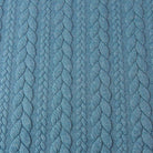 Cable Knit Jersey - Solid in Petrol-Jacquard-Jelly Fabrics