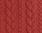 Cable Knit Jersey - Solid in Brick Red-Jacquard-Jelly Fabrics