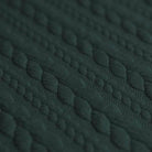 Cable Knit Jersey - Dark Green-Jacquard-Jelly Fabrics