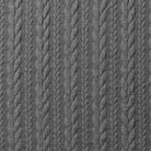 Cable Knit Jersey - Solid in Grey-Jacquard-Jelly Fabrics