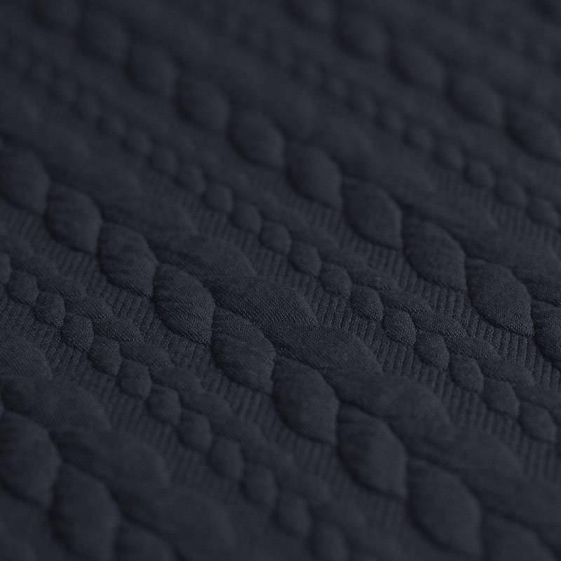 Cable Knit Jersey - Solid in Navy-Jacquard-Jelly Fabrics