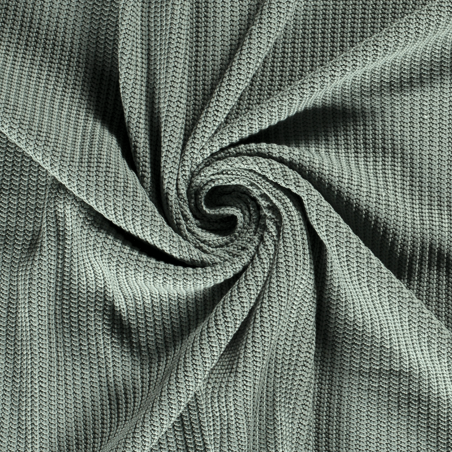 Chunky Knit Fabric - Old Green-Rib Knit-Jelly Fabrics
