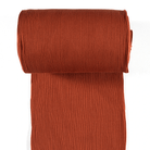 Chunky Tubular Ribbing - Rust-Rib Knit-Jelly Fabrics