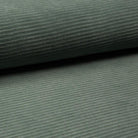 Wide Stretch Corduroy Jersey - Dusty Green-Corduroy-Jelly Fabrics
