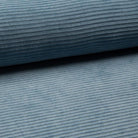 Wide Stretch Corduroy Jersey - Blue-Corduroy-Jelly Fabrics