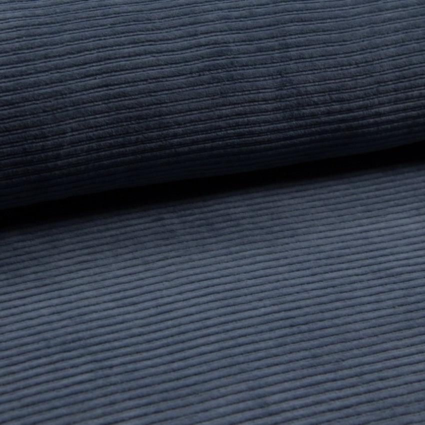 Wide Stretch Corduroy Jersey Fabric - Solid Jeans-Corduroy-Jelly Fabrics