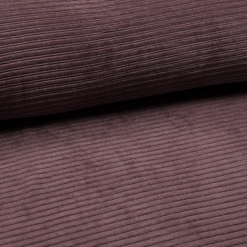 Wide Stretch Corduroy Jersey - Mauve-Corduroy-Jelly Fabrics