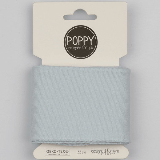 Ready Made Cuff - Solid Baby Blue-Cuff Ribbing-Jelly Fabrics