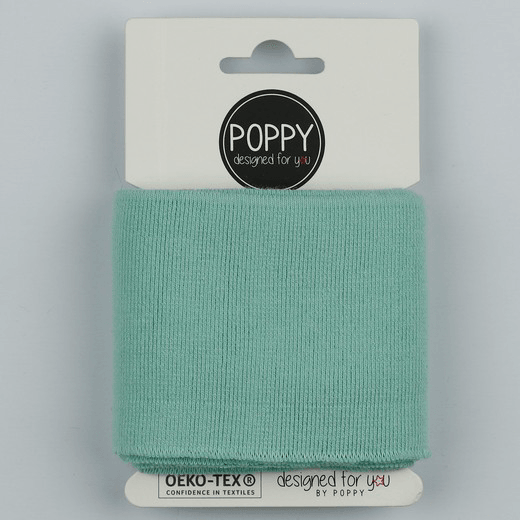 Ready Made Cuff - Solid Mint-Cuff Ribbing-Jelly Fabrics