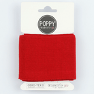 Ready Made Cuff - Solid Red-Cuff Ribbing-Jelly Fabrics