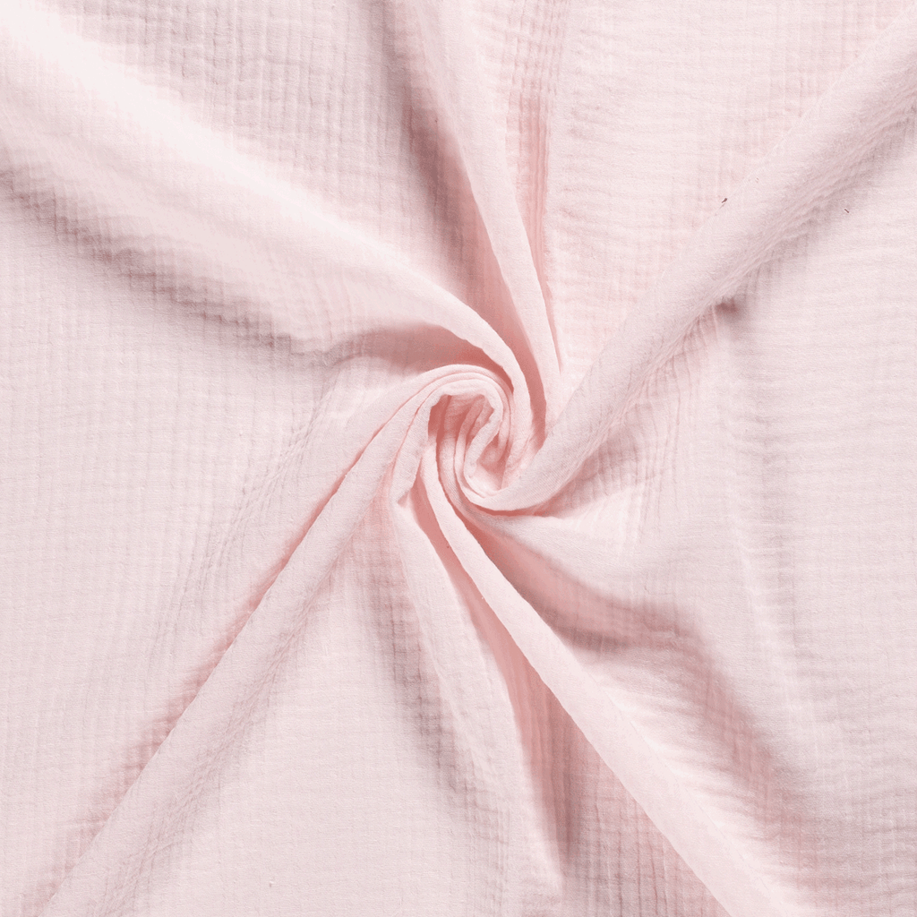 Double Gauze - Light Pink-Muslin Fabric-Jelly Fabrics