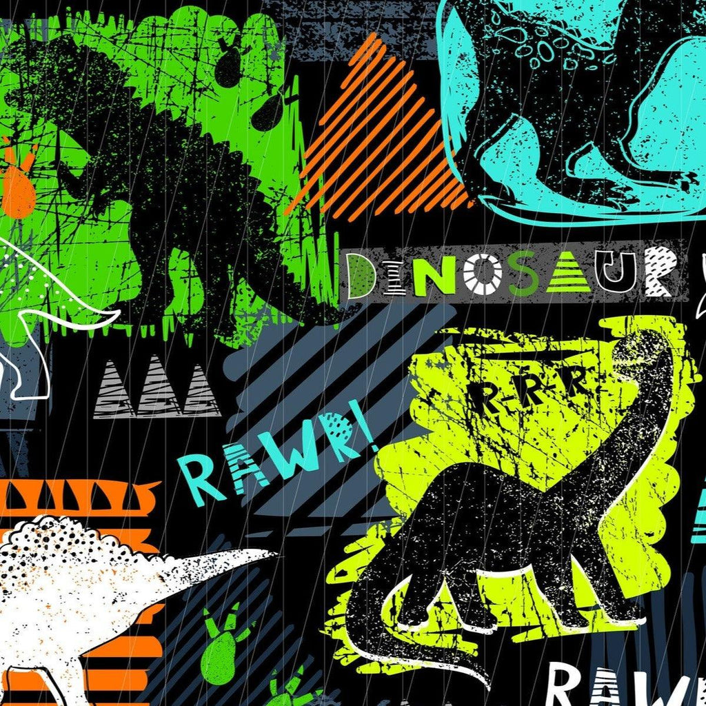 Softshell - Dinosaurs Figures-Fleece-Jelly Fabrics