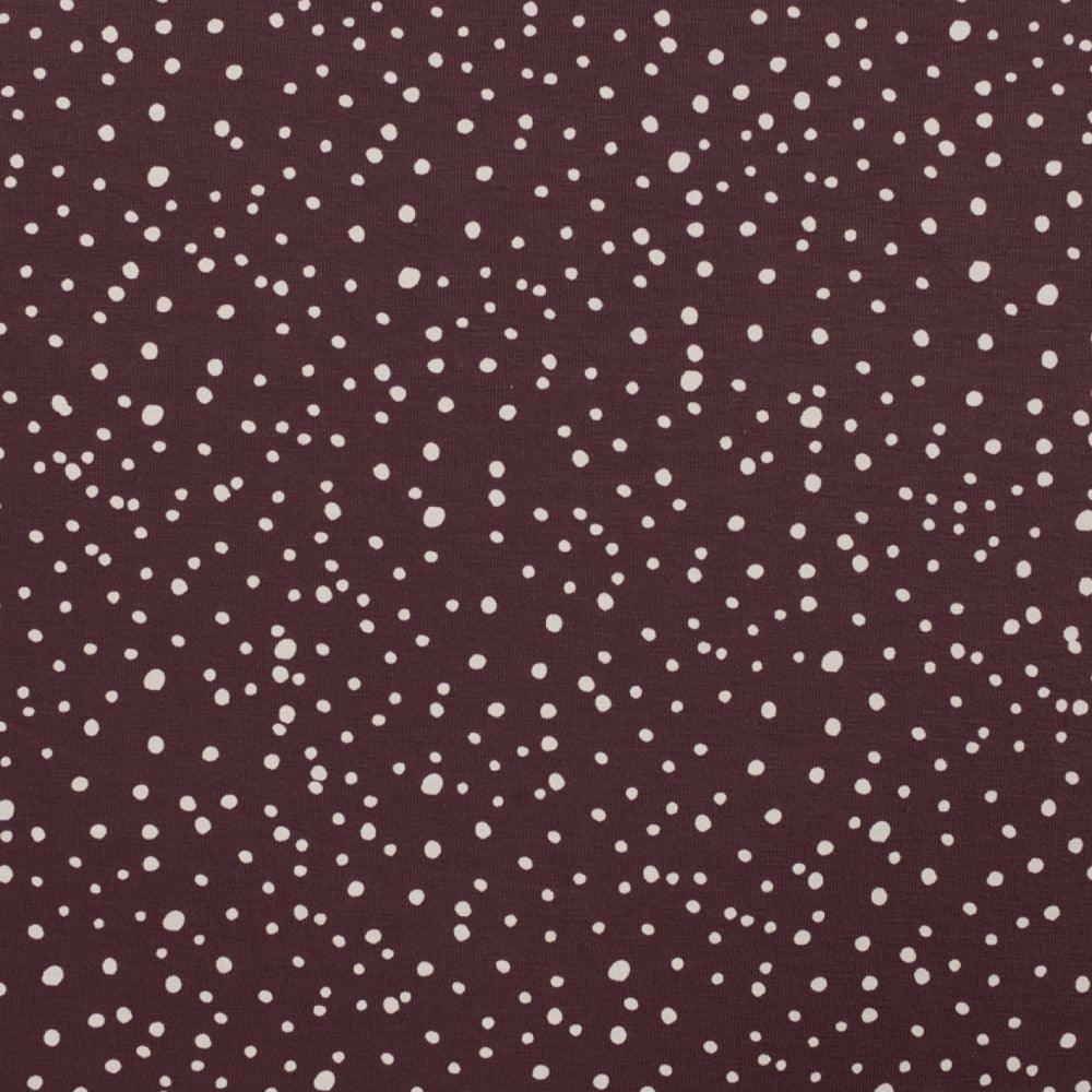 Cotton Jersey - Dots in Mauve-Jersey Fabric-Jelly Fabrics