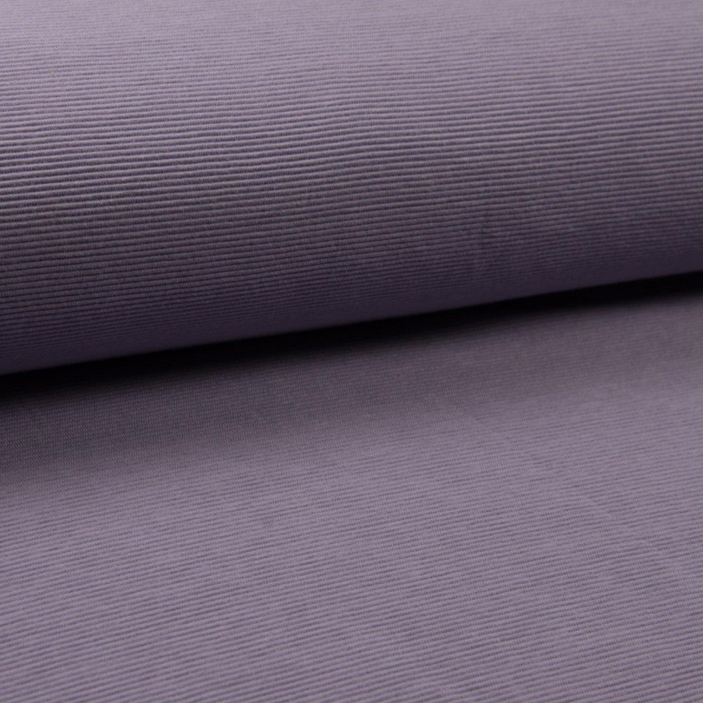 Ribbed Jersey - Dusty Lilac-Jersey Fabric-Jelly Fabrics