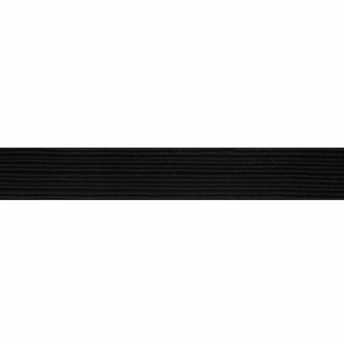 Braided Elastic - 12mm Black-Elastic-Jelly Fabrics