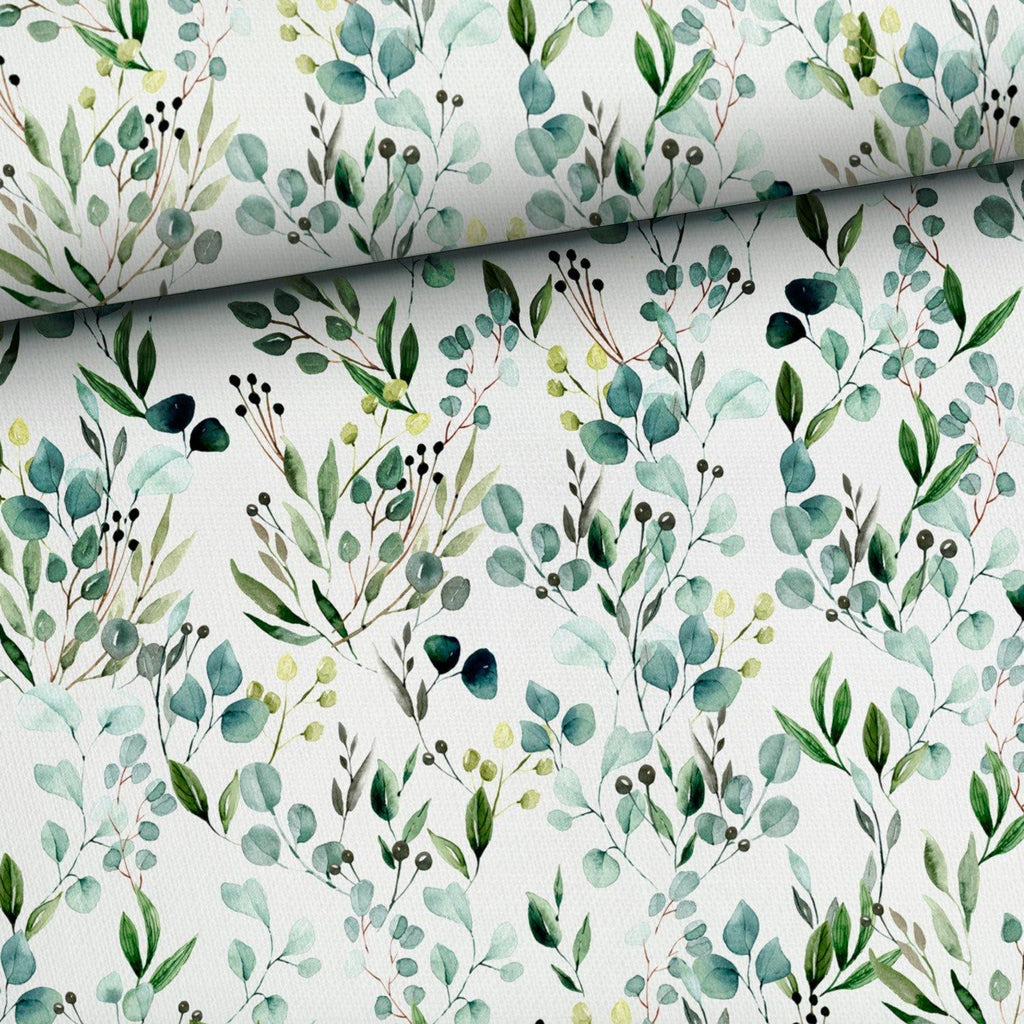 French Terry Loop Back - Eucalyptus Leaves-French Terry-Jelly Fabrics